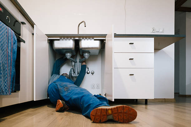 Professional Drain Cleaning technician working in Westfield Center, OH